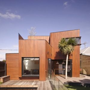 Bardage en bois contemporain