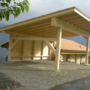 Abris voiture en sapin