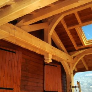 Charpente usinée sur place