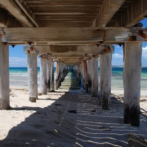 Pont en mélèze à Ramatuelle au Club 55