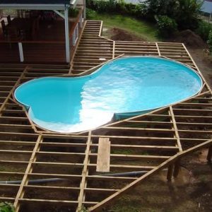 Structure de terrasse en douglas français